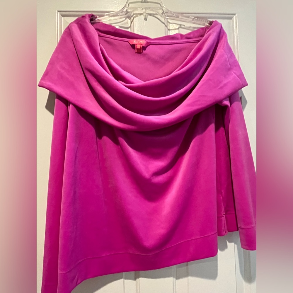 Lilly Pulitzer off the shoulder top in Pink!